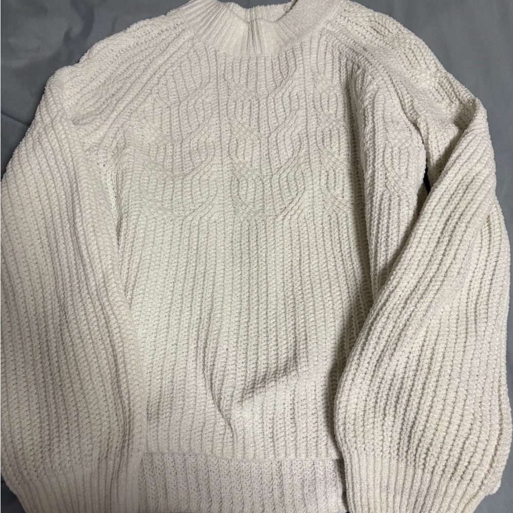 Old Navy Girls Cream Turtleneck Sweater